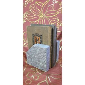 Pair of Handcrafted Granite Stone Bookends
